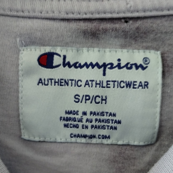 Champion Cropped T-Shirt Tie Dye Short Sleeve Crew Neck Casual Athleisure Active - Picture 6 of 8